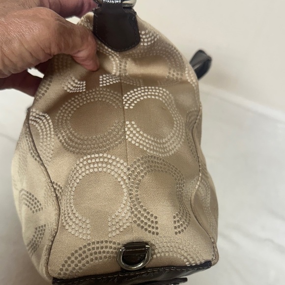 Coach Ashley Elegant Brown and Tan Satchel/ Crossbody - Picture 5 of 15